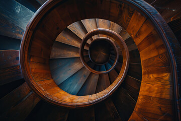 Fototapeta premium A spiral staircase
