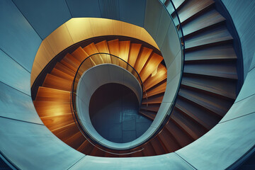 Fototapeta premium A spiral staircase