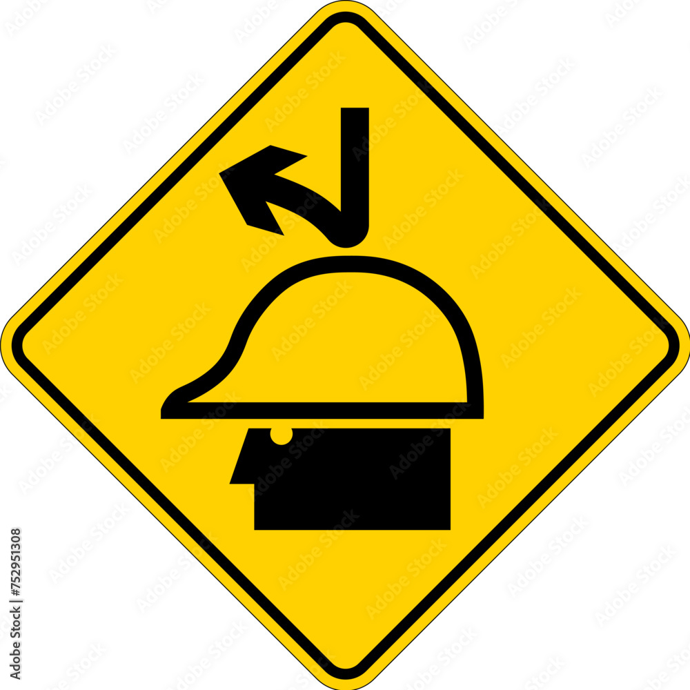 Wall mural Danger Sign, Watch For Falling Debris