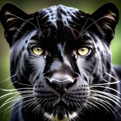 Keuken spatwand met foto Close-up image of a black panther © Татьяна Жерносенко