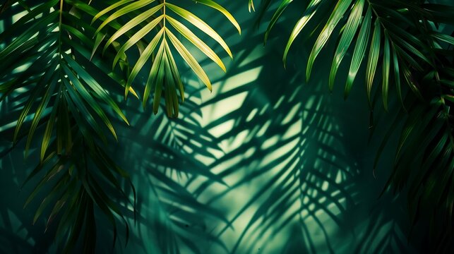 palm trees background abstract