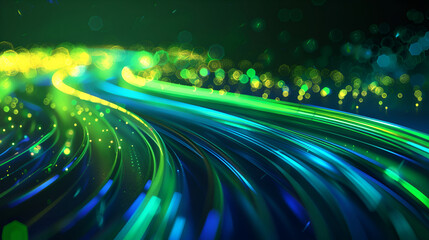Abstract Luxury Background ,Immerse yourself in the dynamic energy of this 3D render. A captivating abstract wallpaper showcases vibrant green neon lines against a black backdrop, symbolizing
