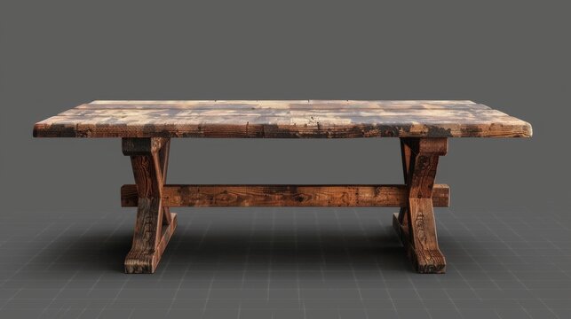Polished Wooden Tabletop