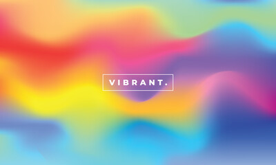 Colorful fluid gradient background template copy space. Abstract vibrant blurred color gradation. Suitable for poster, presentation, flyer, banner, leaflet, cover, catalog, or brochure.