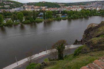 overview river in Praque