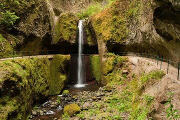 waterfall on the Madeira levada