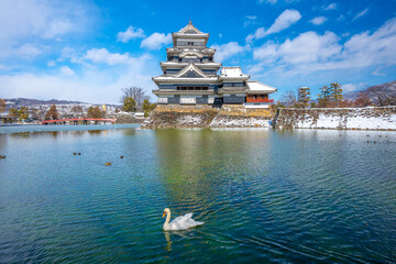 松本城　雪