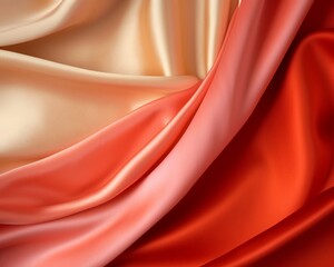 Elegant silk fabric in a variety of rich vibrant colors