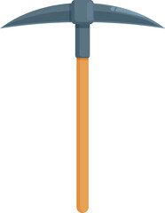 Handle mine instrument icon cartoon vector. Worker pick axe. Plant energy sector