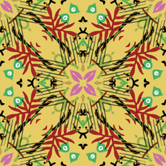 seamless pattern with flowers