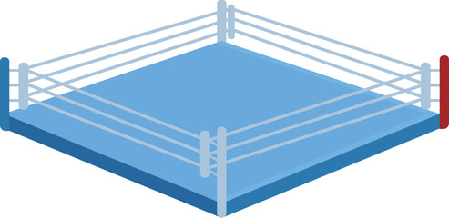 Boxing ring box icon cartoon vector. Training professional. Game sport club