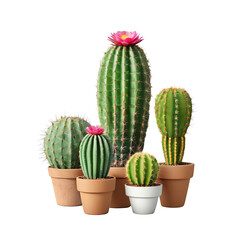 plant in a pot  Exquisite Cacti Collection Isolated on a White Background  isolated on transparent background PNG file