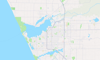 Fototapeta na wymiar Muskegon Michigan Map, Detailed Map of Muskegon Michigan