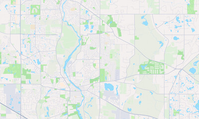 Fototapeta na wymiar Carpentersville Illinois Map, Detailed Map of Carpentersville Illinois