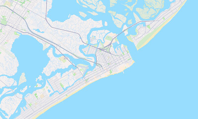Atlantic City New Jersey Map, Detailed Map of Atlantic City New Jersey