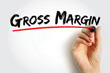 Gross Margin is the difference between revenue and cost of goods sold, divided by revenue, text...