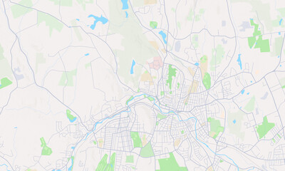 Fototapeta na wymiar Fitchburg Massachusetts Map, Detailed Map of Fitchburg Massachusetts