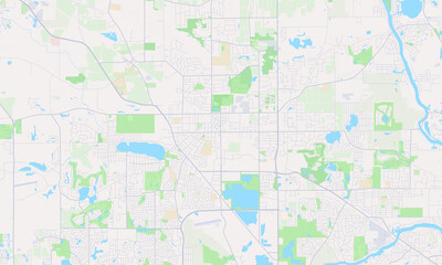 Crystal Lake Illinois Map, Detailed Map of Crystal Lake Illinois