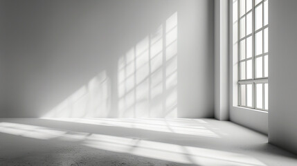 Fototapeta premium Elegant White Photography Studio Background Set for Professional Portraits created with Generative AI technology