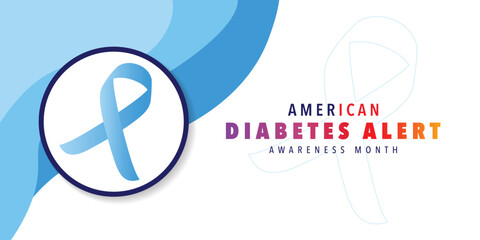 March is American Diabetes Alert Day background template. Holiday concept. use to background, banner, placard, card, and poster design template with text inscription and standard color. vector