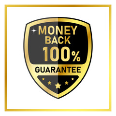 Fototapeta premium Money back 100% guarantee illustration vector