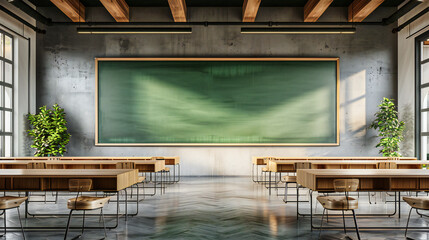 The Classroom Awaits, Seats of Learning Stilled, Anticipating the Return of Curious Minds
