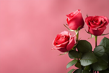 pink roses on a pink background, rose background for a invitation card, invitation,post card template