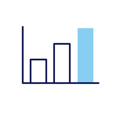 Bar Chart related vector icon. Isolated on white background. Vector illustration