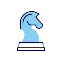 Horse Chess related vector icon. Isolated on white background. Vector illustration