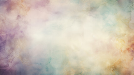 Grunge abstract painting of sky with clouds