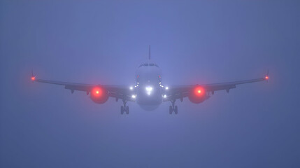 Airplane  - bad weather landing