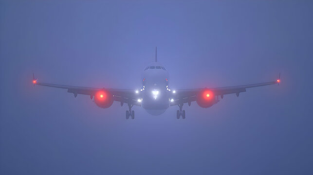 Airplane  - bad weather landing