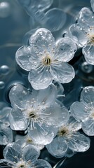 Decorative ice flowers