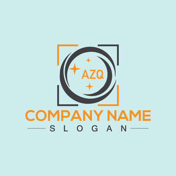 AZQ Logo Letter Design For Business Template Vector