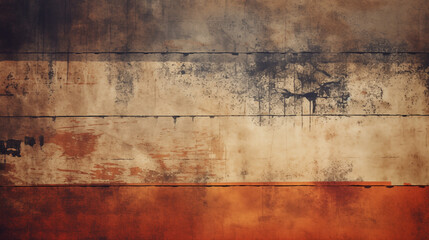 Grunge abstract art with textured background in warm tones