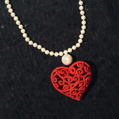 Retro style jewelry with the symbol of love.