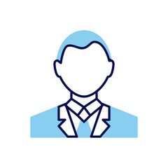 User related vector icon. Isolated on white background. Vector illustration