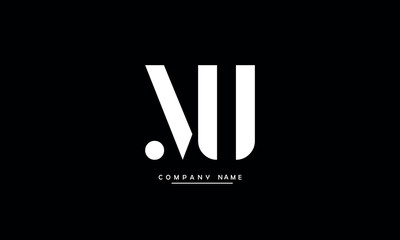 MU, UM, M, U Abstract Letters Logo Monogram © grafic.ustani