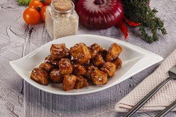 Chicken fillet with soya teriyaki sauce