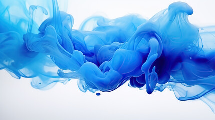 abstract blue background with smoke generative ai