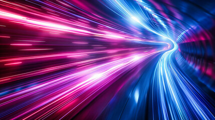 Velocitys Embrace, Highways of Light Under the Night Sky, A Journey Beyond Limits