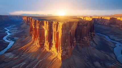 Sunset in Canyonlands National Park, Utah, USA. Landscape of Utah. - Powered by Adobe