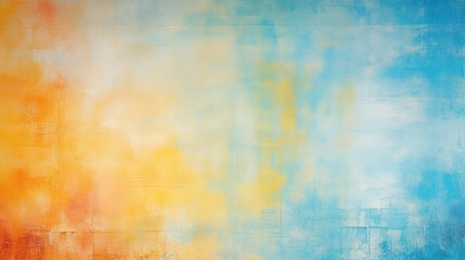 Abstract gradient art background with soft blend of orange and blue hues