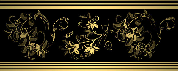 Floral background for textile, fabric, covers, wallpapers, print, gift wrapping, home decor. Illustration.