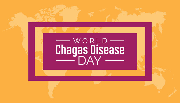 World Chagas Disease Day observed every year in April. Template for background, banner, card, poster with text inscription.