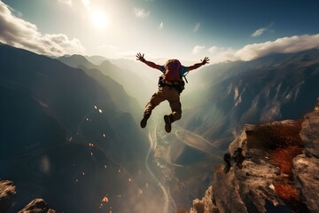 Adrenaline-Pumping Extreme Sports: High-energy shots of extreme sports like rock climbing, snowboarding, or surfing, capturing the thrill of adventure.

