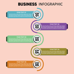 Business Timeline infographic template vector