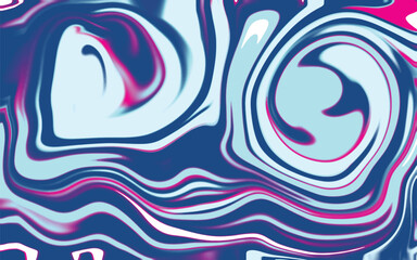 Abstract horizontal background with colorful waves. Trendy vector illustration in style retro 60s, 70s. 