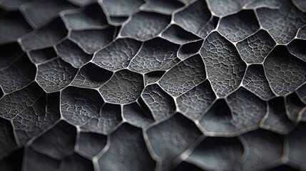 Carbon, graphite microscopic texture. Abstract detailed background. Ai generative