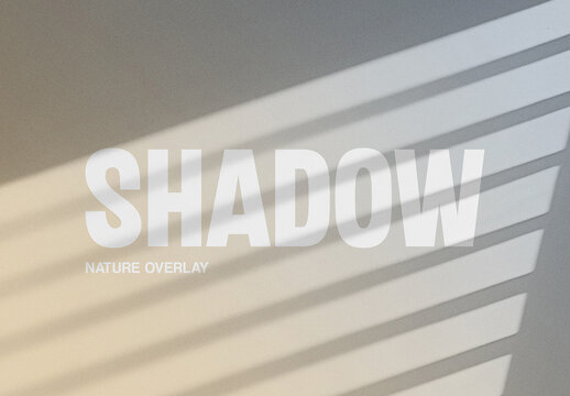 Abstract Shadow Overlay Photo Effect Mockup With Generative AI
